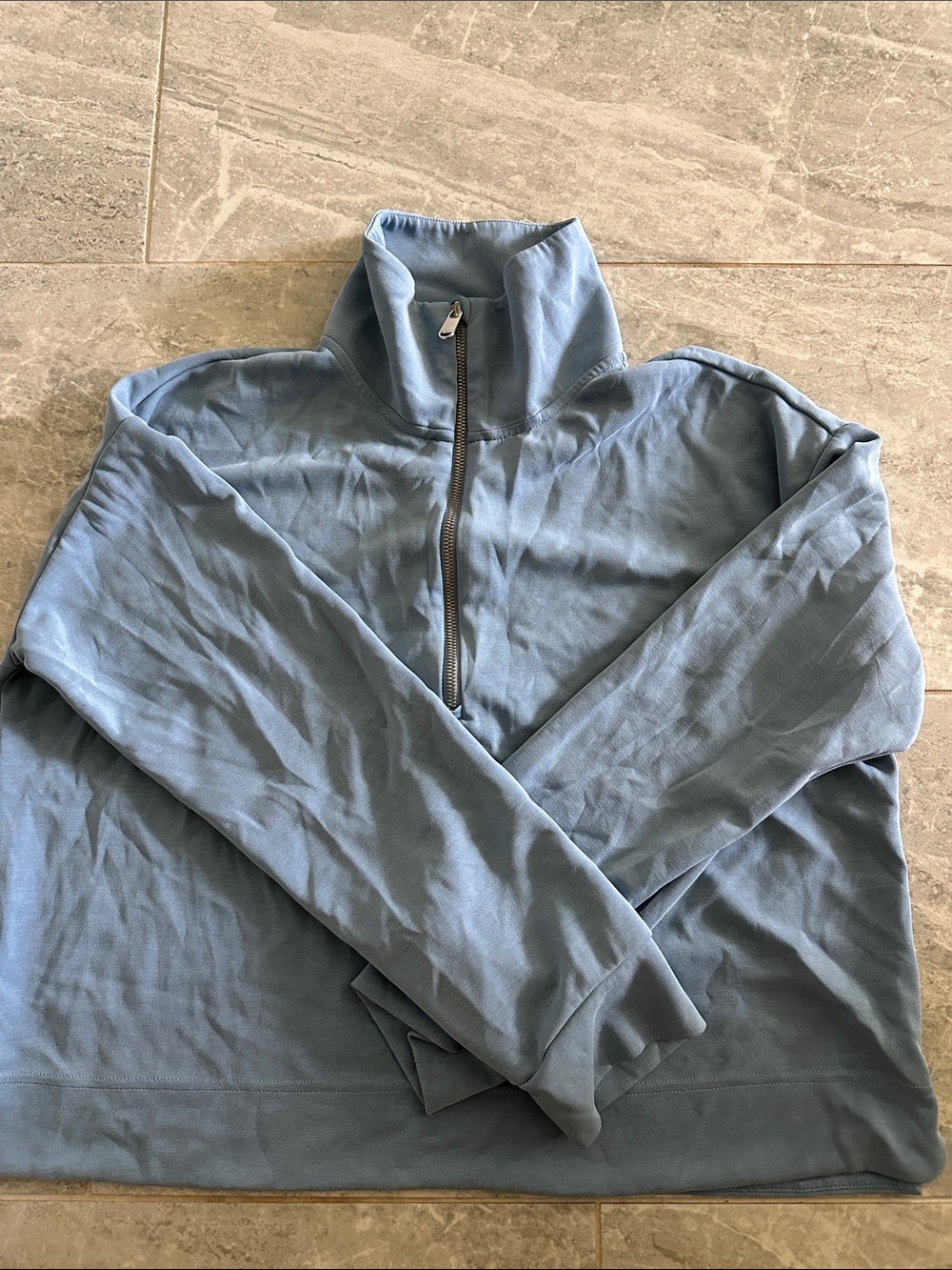 Athleta seasoft quarter zip Pullover Sweatshirt L - Picture 3 of 4